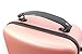 YoungMonic 4/4 Full Size Carbon Fiber Violin Case - Rectangular, Lightweight, Colourful with Strong Strap - Rosegold with Code Lock