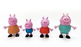 COMANSI - Set Peppa Wutz - 4 Figuren: Peppa, George, Mama und Papa