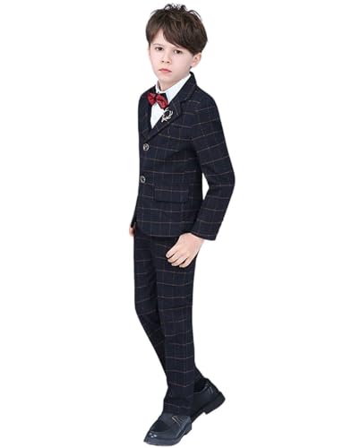 Costume trois pièces garçon à carreaux pour créer des souvenirs de mariage uniques