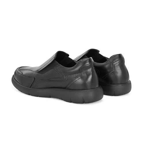 Image of Blue Leather By Centrino Genuine Leather Men's Formal | Pure Leather Slip-On Shoes | Soft & Comfortable Daily Driver | Casual Yet Elegant Formal Footwear (4042)