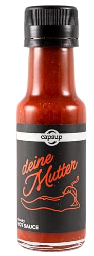 Capsup's Deine Mutter 100ml / 100g | Extrem Scharfe Chilisauce mit Carolina Reaper & Trinidad Scorpion | Hot Sauce