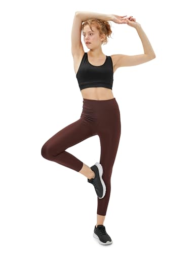 Leggings shiny femme Koton basique extensible noir brillant avec large ceinture gainante