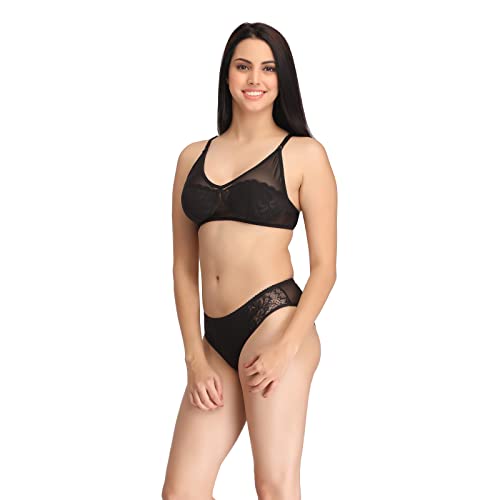 Image of Clovia Women's Plain Lingerie Set (Pack of 2)