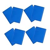 BESTonZON 8 Piezas Tablero De Tejo Mahjong Organizador De Fichas De Mahjong Empujador De Fichas De Mahjong El Plastico Blue