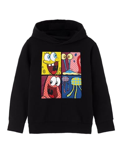 SpongeBob SquarePants Let's Be Weird Together Girls Black Hoodie |Girls' Hooded Jumper