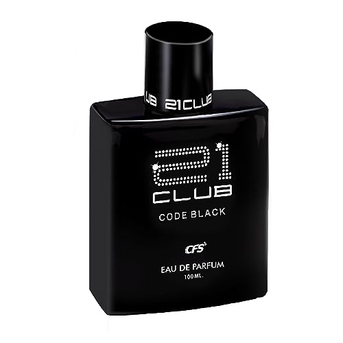 Image of CFS 21 Club Code Black Eau De Parfum Long Lasting EDP For Men and Women 100ml