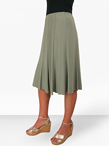 Jupe midi swing entièrement doublée et extensible pour un confort fluide du 36 au 50 - 4