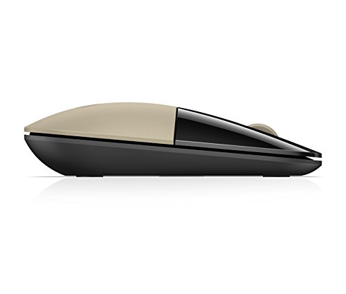Hp Z3700 Gold 2.4 Ghz Usb Slim Wireless Mouse With Blue Led 1200 Dpi Optical Sensor, Up To 16 Months Battery Life #TOP2
