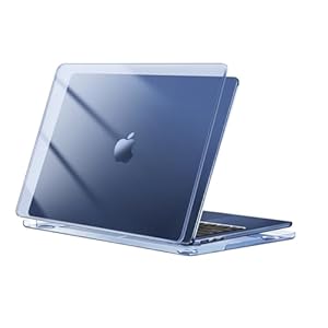 MOSISO Compatible with MacBook Air 13 inch Case M5 M4 M3 M2 A3449 A3240 A3113 A2681, Protective Hard Shell Cover for MacBook Air 13.6-inch Liquid Retina Display 2026-2022 Release, Crystal Midnight