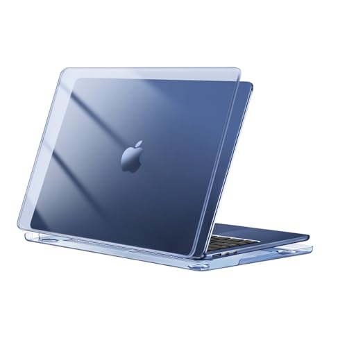 MOSISO Funda Compatible con MacBook Air 13,6 Pulgadas M5 M4 M3 M2 A3449 A3240 A3113 A2681, Protectora Carcasa Plástico Funda para MacBook Air 13 Pulgadas 2026 2025 2022 Release, Cristal Medianoche