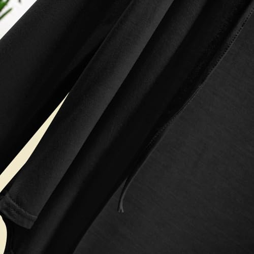 Women Casual Lightweight Open Front Cardigans Long Sleeve Cardigans Dusters Hooded Summer Solid Color Outfits 5