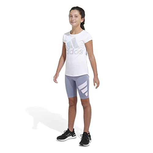 adidas Girls' Aeroready Graphic Bike Short4