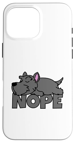 Lazy Scottish Terrier Cute Dog Nope �X�}�z�P�[�X iPhone 16 Pro Max �p