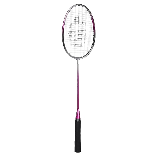 Image of Cosco CB-88 Alloy Steel Strung Badminton Racquet With Free Head cover (Silver /Pink) | For Beginers | 100 grams | Maximum String Tension - 20lbs