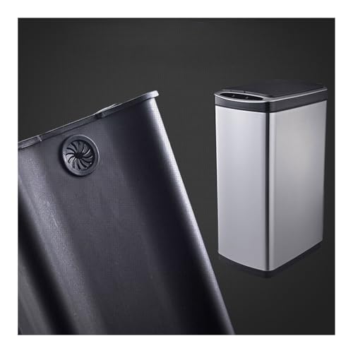 Basurero inteligente 30L con tapa plateado miniatura 7