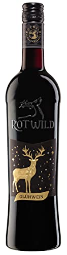 Rotwild Glühwein rot (6x 0,75l) – würziger Genuss mit Zimt, Nelke & Vanille, weich und rund im Geschmack – ideal für gemütliche Winterabende am Kamin, leicht erhitzt ein Genuss
