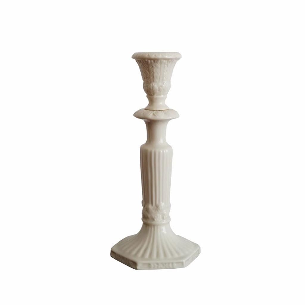 Candlesticks Holders Vintage Relief Baroque Style Ceramic Roman Column Candlestick Candle Holder Decoration Candle Holders for Candlesticks