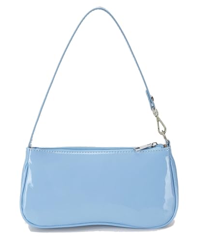 Image of Patent Leather Evening Purse Shiny Elegant Clutch Purse Mini Shoulder Bag