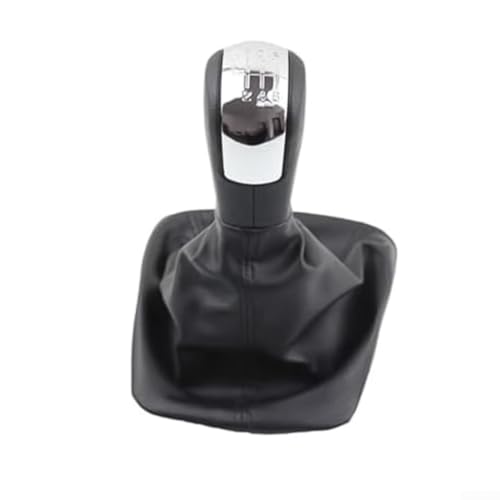 Zilimontt Pour Skoda Octavia 2 Pommeau de levier de vitesse chromé Pièce de rechange Convient pour 2004-2013 avec boîte de vitesses 5 ou 6 vitesses (6...