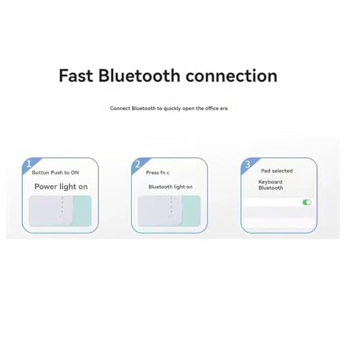 Teclado Bluetooth Breeshy inalámbrico para estudiar y jugar en el PC 3