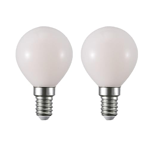G14 LED Light Bulb,2.5W (25W Equivalent) E14 Base 120V Non dimmable Vanity Light Bulbs Small Globe Night Light Bulbs for Ceiling Fan Table Lamp Bedside lamp Chandelier Appliances, 2-Pack (4000K)
