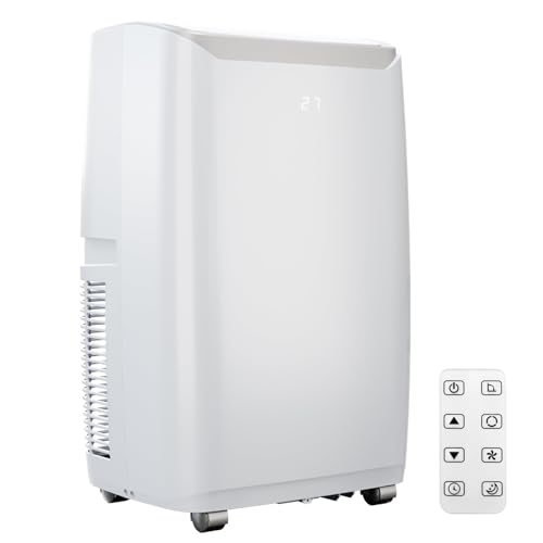 Image of 14000 BTU Portable Air Conditioners, 3-In-1 Unit Offers Fast Cooling, Dehumidification, Three-Speed Fan for Rooms Up to 750 Sq. Ft, with a 24-Hour Timer, Remote Control, and Operates Quietly