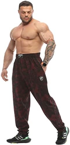 Men's Baggy Sweatpants with Pockets, Oldschool Loose Fit Gym Pants