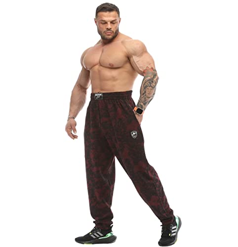 Men's Baggy Sweatpants with Pockets, Oldschool Loose Fit Gym Pants