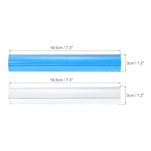 PATIKIL Ping Pong Rubber Roller, 2 Pack Table Tennis Roll Stick Bar Crystal DIY Sticky Tool for Assemble Table Tennis Racket Clear/Blue - Image 2