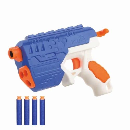 Elevea Blaster Gun Toy, Safe and Long Range Shooting Gun, (10 Foam Bullets and 10 Suction Dart Bullets)