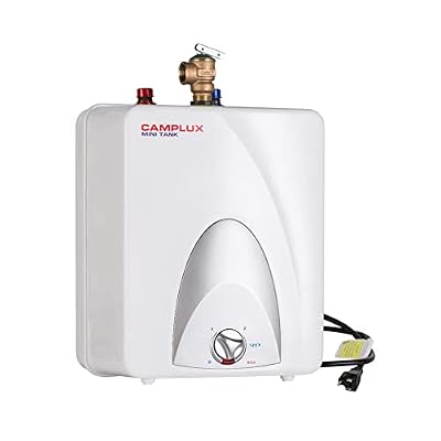 Camplux Hot Water Heater 2.5 Gallons, Small Water Heaters with Cord Plug,1.4kW at 120 Volts