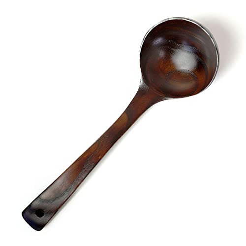 天然木製 お玉 大 27cm 漆塗り おたま シンプル ナチュラル キッチンツール キッチン雑貨 キッチングッズ 調理道具 調理器具 台所用品 アウトレット
