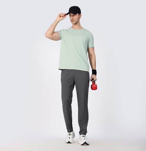 Image of XTEP Men's Ice-Cooling Running T-Shirt | Anti-UV, Quick-Dry, Antibacterial, Polar-Ice Fiber | Activewear for Gym & Running