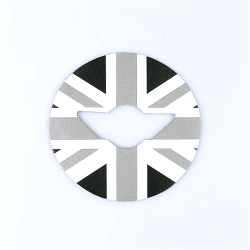 yangwu99 Pegatinas for Volante de Coche compatibles con R50, R52, R53, R55, R56, R60, R61, F54, F55, F56, F60, J01, U25, Accesorios for Mini Cooper.(Gray Jack,StyleBF54TOF60old)