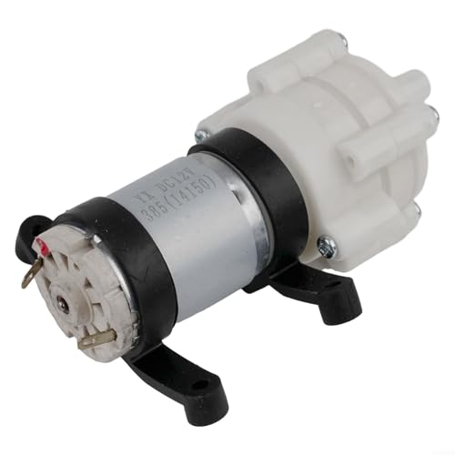 Diafragma R385 DC para pecera de acuario, agua sumergible de 6-12 V con bajo ruido, caudal de 1,5-2 l/min, compatible con tubos de silicona (