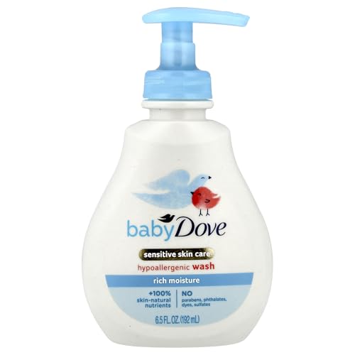 Image of Dove Baby, Sensitive Skin Care, Hypoallergenic Wash, Rich Moisture, 6.5 fl oz (192 ml)