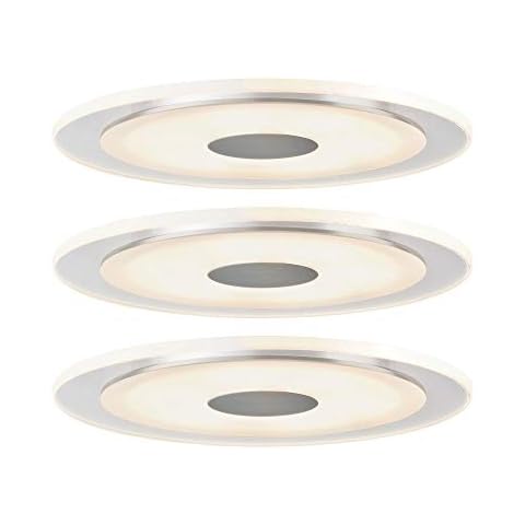 Premium LED recessed Whirl Round 150mm 3x6W 18VA Alumin. Rot/Satin alu/Acrylic Cover