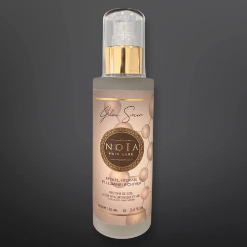 Sérum Cheveux Protéine de soie, Acide hyaluronique & Miel - Gamme Glow - NOÏA HAIR - 100ml Cover