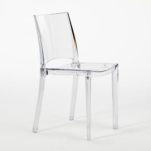 Produce Shop Sillas Transparentes Cocina Bar Restaurante apilable B-Side Grand Soleil - Transparente