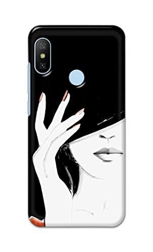 Image of PRINTFIDAA Photo of Beautiful Girl Hard Back Cover for Mi A2 Back Cover -(P6) KAT1005