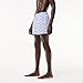 Lacoste Men's Crocodile Print Swim Trunks, Phoenix Blue/Multico, Medium