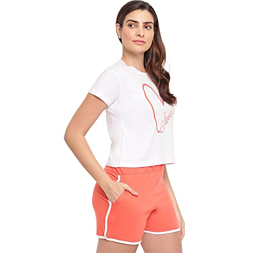 Image of Women's Cotton Printed Top and Shorts Set Pack of 1