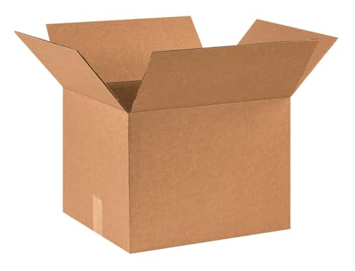 BOX USA Medium Boxes Holds 65lbs, 16x14x12 25-Pk for Shipping &amp; Packing