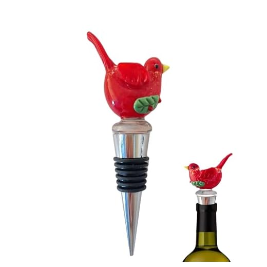 Cute Wine Stopper , Reusable Red Bird Cork Stopper for Home Decoration