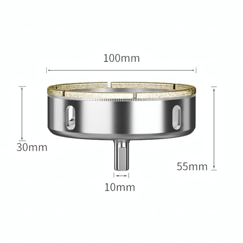 Set de 2 brocas de diamante 22 mm para vidrio y cerámica miniatura 2