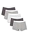 Price comparison product image Amazon Brand - find. Men's Cotton Stretch Trunk, Pack of 5, Grey (Charcoal/Light Grey/Mid Grey) X5, XL, Label:XL