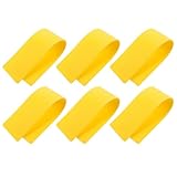 iplusmile Fußballtrainingsschilder 6 Stück aus Robustem PVC in Leuchtendem Gelb für Sportplatzmarkierungen und Beweglichkeitsübungen im Innen und Außenbereich