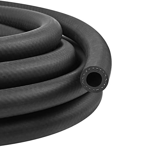 3/8 Inch (10mm) ID Fuel Line Hose 16.4FT NBR Rubber Push Lock Hose High Pressure 300PSI for Automotive Fuel Systems Engines