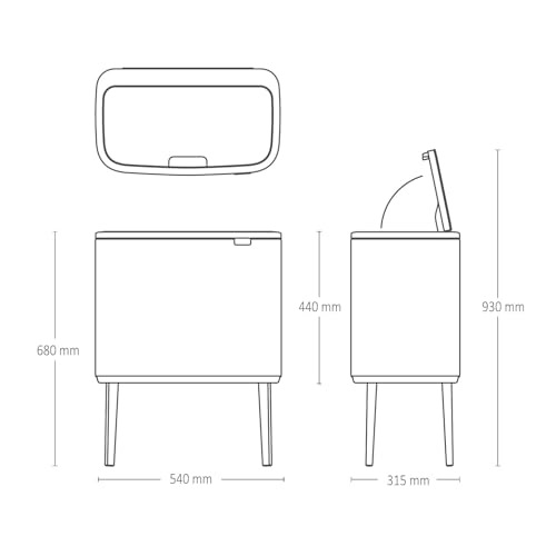 Brabantia Bo Touch Bin, 34 Liters, Soft Beige, Plastic by Brabantia - Used condition - Image 5