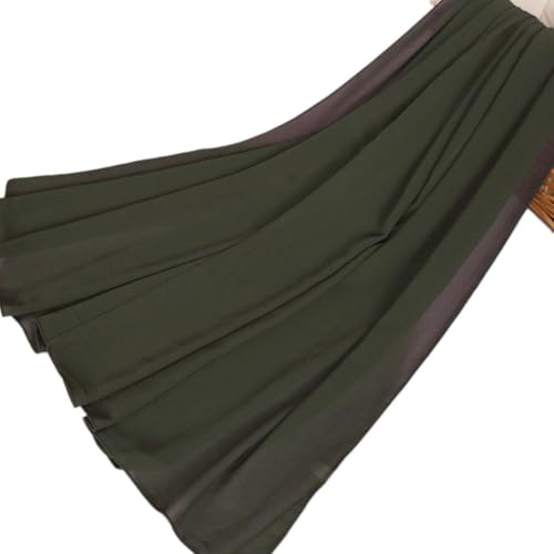 Image of LMVERNA Solid Color Bubble Chiffon Scarf for Women Fashion Soft Hijab Long Scarf Wrap Scarves